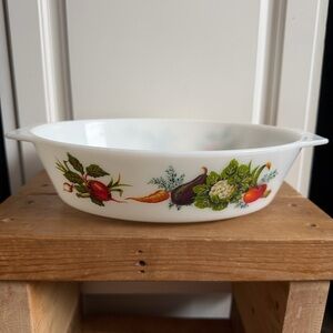 Vintage Pyrex Tuscany Market Garden Casserole Dish 1970’s